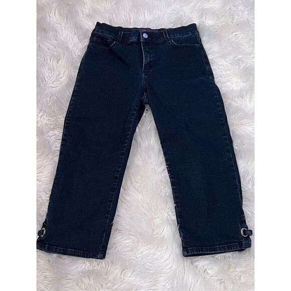 NYDJ Not Your Daughter's Jeans Cropped Denim Capris Size 2 - Picture 1 of 4